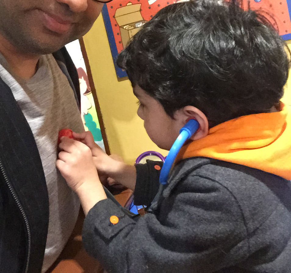 The author and his son, Fitz Raj Pant (Rajiv Pant)